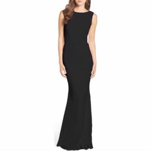 Vionnet Drape Back Crepe gown